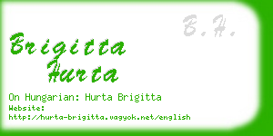 brigitta hurta business card